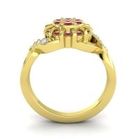 Simple Floral Pave Varada Ring
