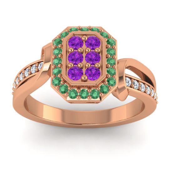 Simple Modern Pave Citra Ring