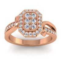 Simple Modern Pave Citra Ring