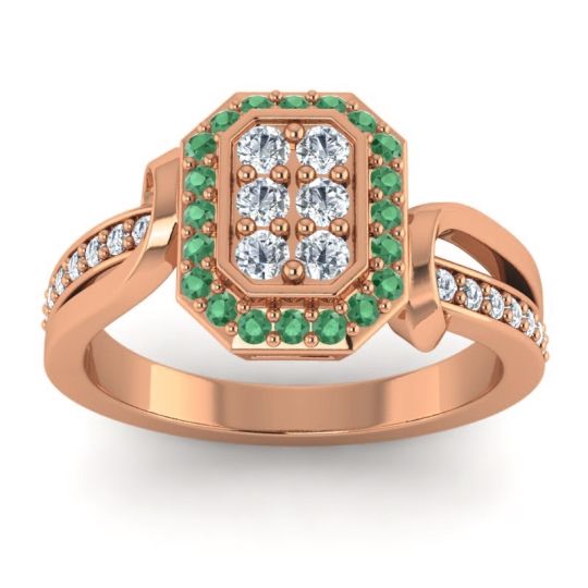 Simple Modern Pave Citra Ring