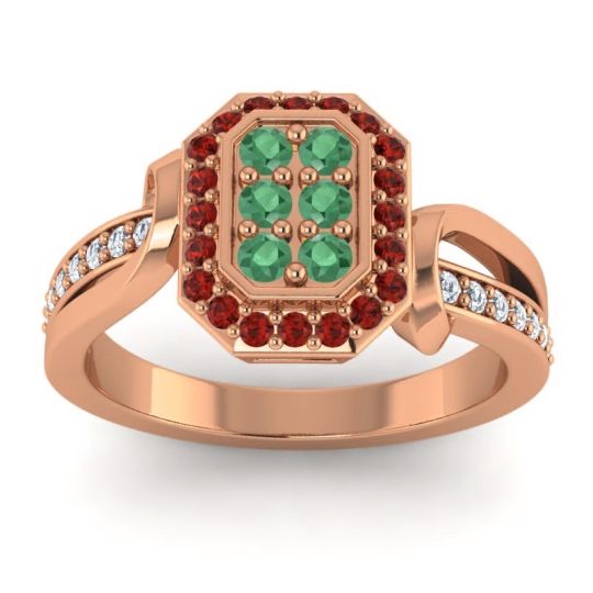 Simple Modern Pave Citra Ring