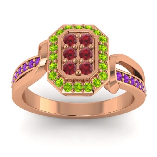 Simple Modern Pave Citra Ring