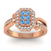 Simple Modern Pave Citra Ring