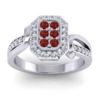 Simple Modern Pave Citra Ring