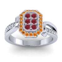 Simple Modern Pave Citra Ring