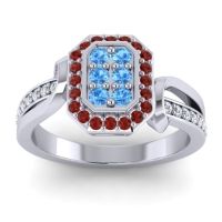 Simple Modern Pave Citra Ring