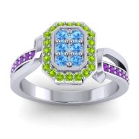 Simple Modern Pave Citra Ring