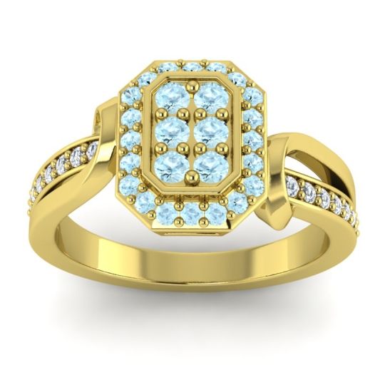 Simple Modern Pave Citra Ring