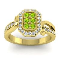 Simple Modern Pave Citra Ring
