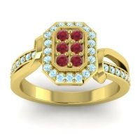 Simple Modern Pave Citra Ring