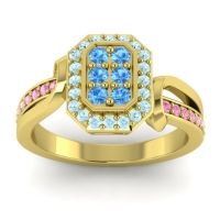 Simple Modern Pave Citra Ring