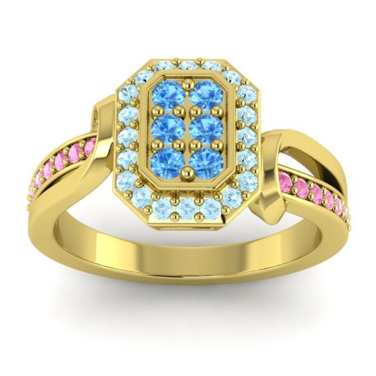 Simple Modern Pave Citra Ring