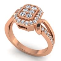 Simple Modern Pave Citra Ring