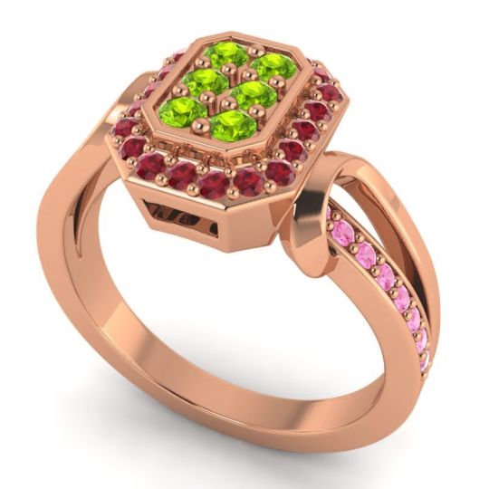 Simple Modern Pave Citra Ring