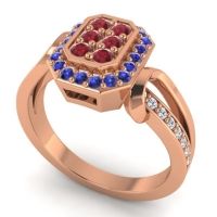 Simple Modern Pave Citra Ring