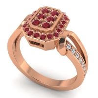 Simple Modern Pave Citra Ring