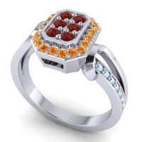 Simple Modern Pave Citra Ring