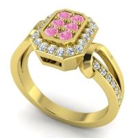 Simple Modern Pave Citra Ring