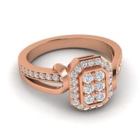 Simple Modern Pave Citra Ring