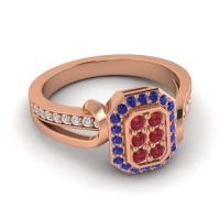 Simple Modern Pave Citra Ring