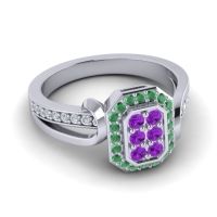 Simple Modern Pave Citra Ring