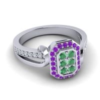 Simple Modern Pave Citra Ring