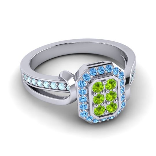 Simple Modern Pave Citra Ring