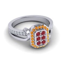 Simple Modern Pave Citra Ring