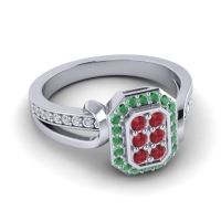 Simple Modern Pave Citra Ring