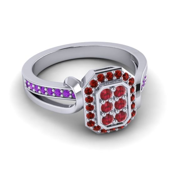 Simple Modern Pave Citra Ring