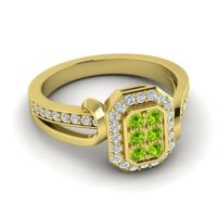 Simple Modern Pave Citra Ring