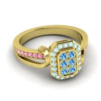 Simple Modern Pave Citra Ring