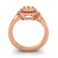 Simple Modern Pave Citra Ring