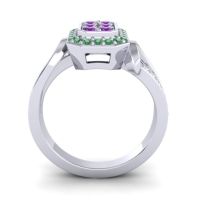 Simple Modern Pave Citra Ring