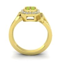 Simple Modern Pave Citra Ring