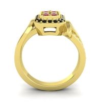 Simple Modern Pave Citra Ring