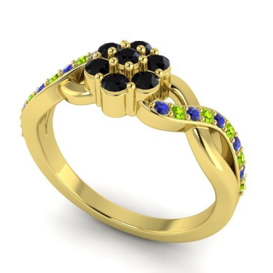 Simple Floral Pave Parisar Ring