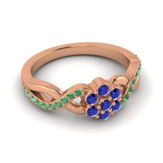 Simple Floral Pave Parisar Ring