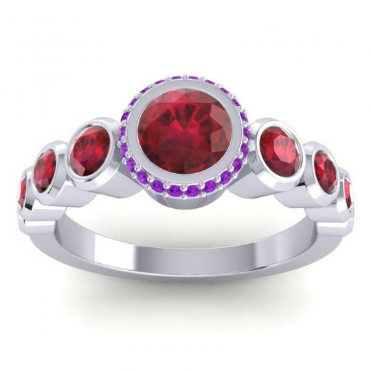 Bezel Halo Vana Ring