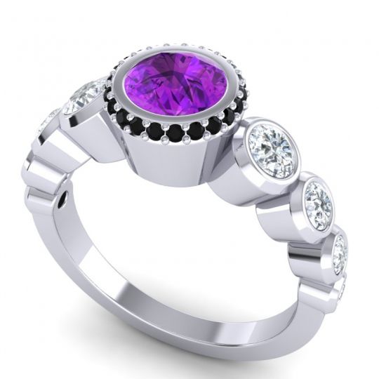 Bezel Halo Vana Ring