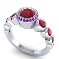 Bezel Halo Vana Ring