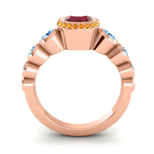 Bezel Halo Vana Ring