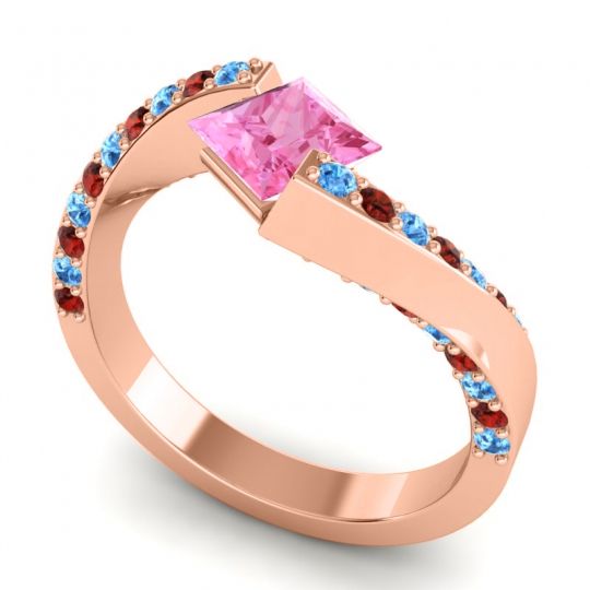 Bypass Princess Pave Navina Ring