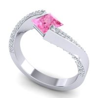 Bypass Princess Pave Navina Ring
