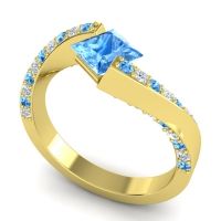 Bypass Princess Pave Navina Ring