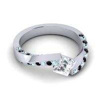 Bypass Princess Pave Navina Ring