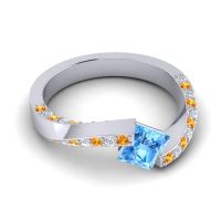 Bypass Princess Pave Navina Ring