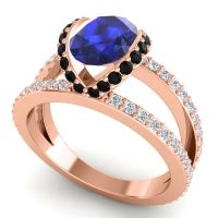 Modern Oval Halo Narmara Ring