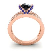 Modern Oval Halo Narmara Ring