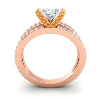 Modern Oval Halo Narmara Ring